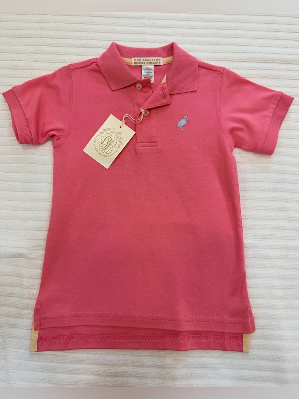 NWT - Beaufort Bonnet Prim and Proper Polo - Hampton Hot Pink - 4T